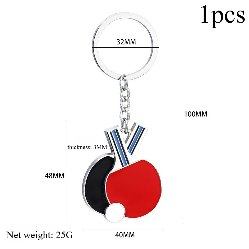 Table Tennis Keychain - Table Tennis Key Chain & Bracelet