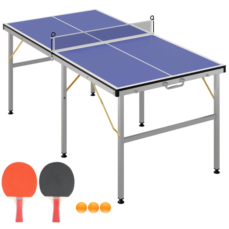 Table Tennis Usa Team - 6X3ft Portable Ping Pong Table Professional