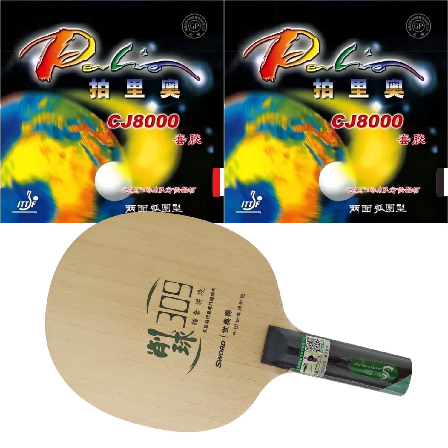 Table Tennis Grip Types - Pro Combo Racke Sword 309 Chop