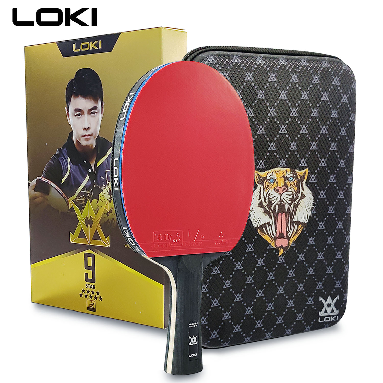 Table Tennis Gun - LOKI 9 Star Table Tennis Racket