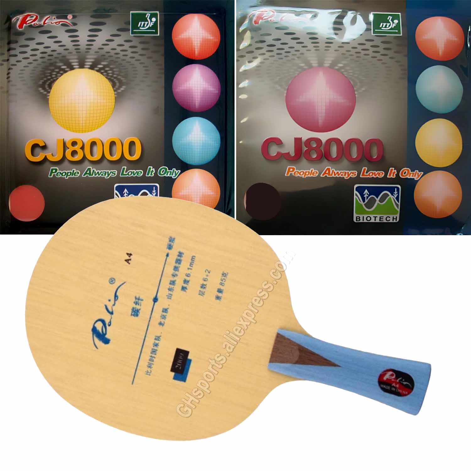 Pro Combo Racket Palio A4 A 4  - đánh giá và giá Table Tennis Grip Types