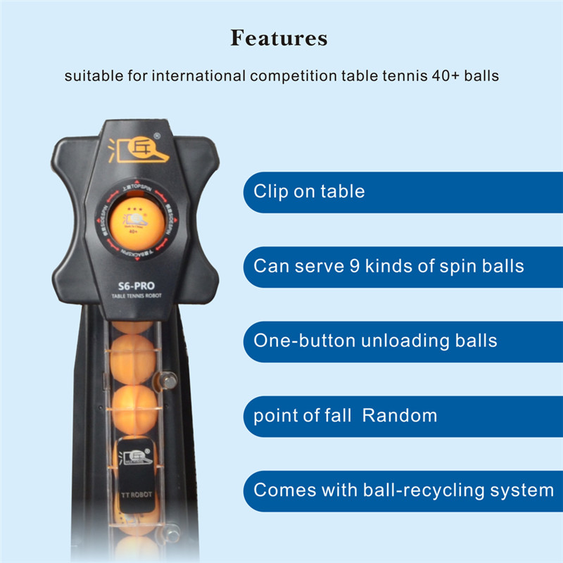 HUIPANG S6-PRO Robot Bóng Bàn/ - đánh giá và giá Table Tennis Gun