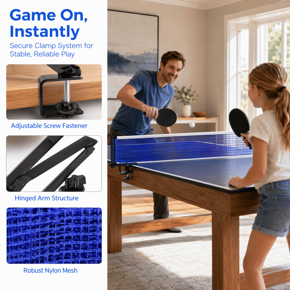 Nylon Table Tennis Net Metal A - đánh giá và giá Table Tennis Net Set
