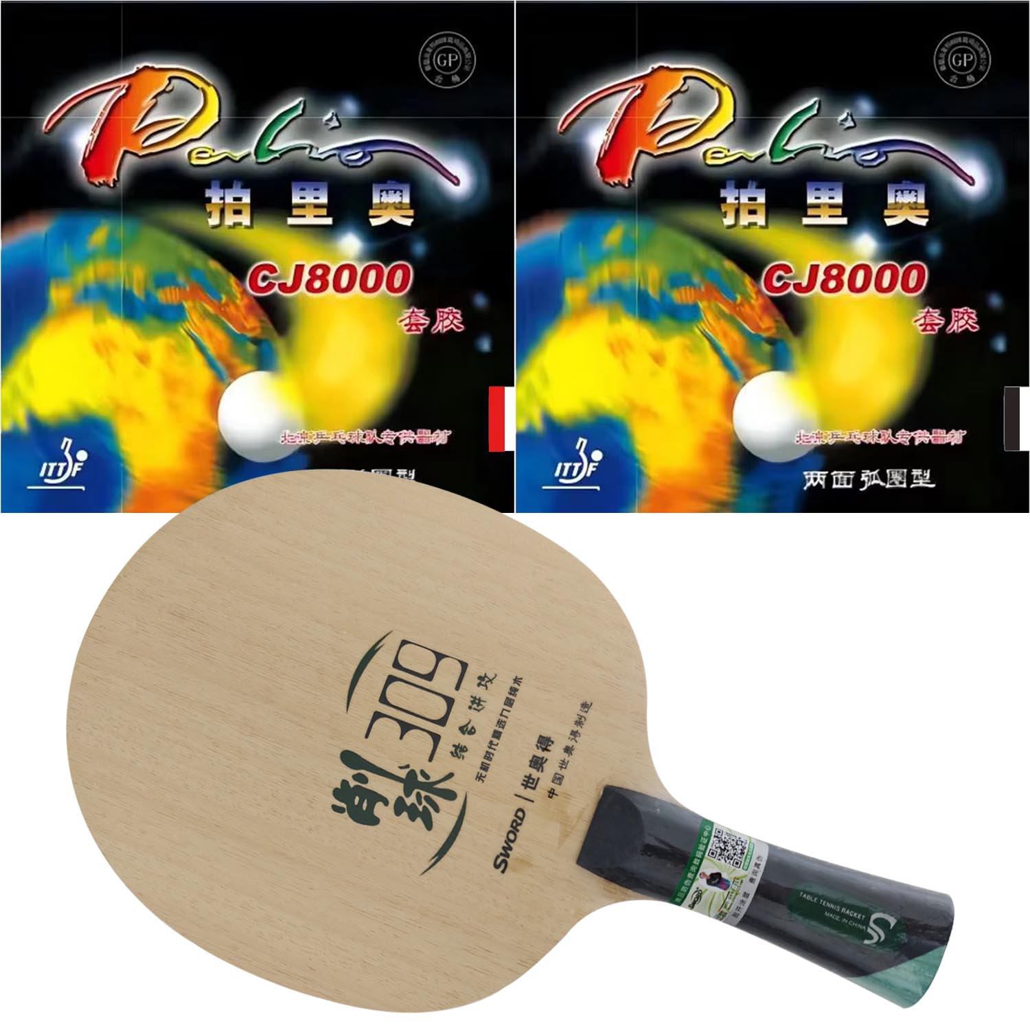 Pro Combo Racke Sword 309 Chop - đánh giá và giá Table Tennis Grip Types