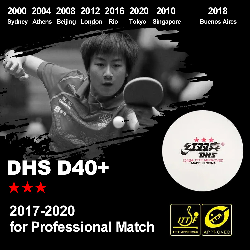 DHS D40+ DJ40+ Ping Pong Balls - đánh giá và giá Table Tennis Video Game