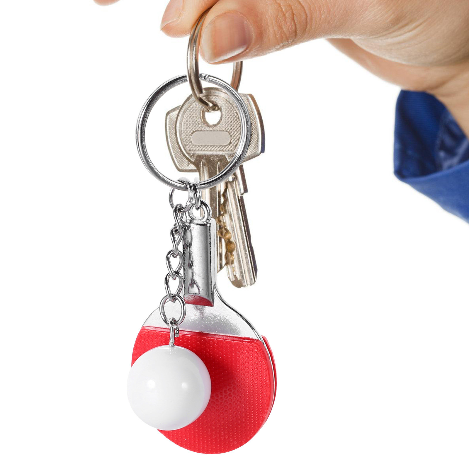6Pcs Table Tennis Ball Keychai - đánh giá và giá Table Tennis Keychain