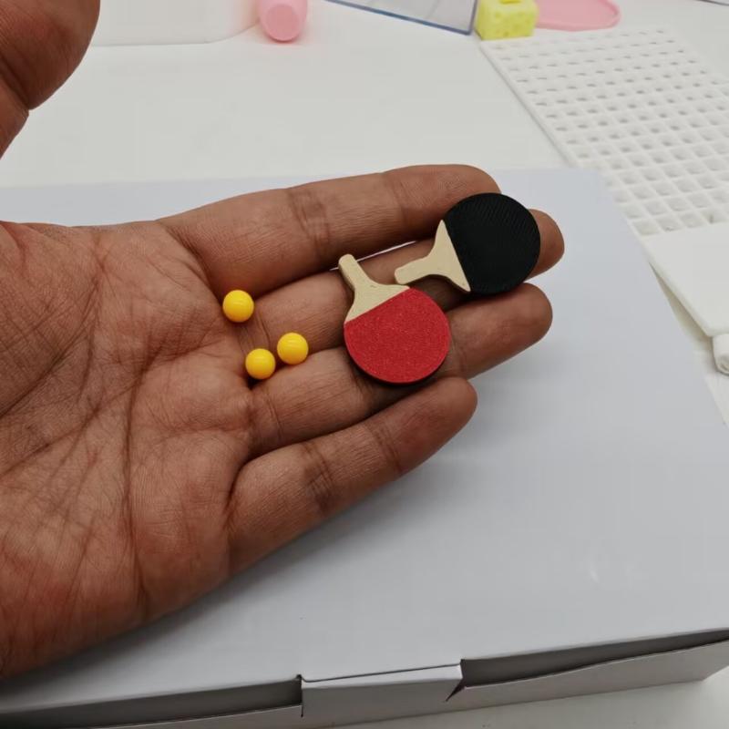 1Set Dollhouse Miniature Ping  - đánh giá và giá Table Tennis Video Game